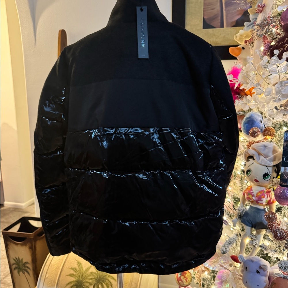 Carbon38 Black Color block Puffer Jacket – NWT – Size S - Picture 4 of 7